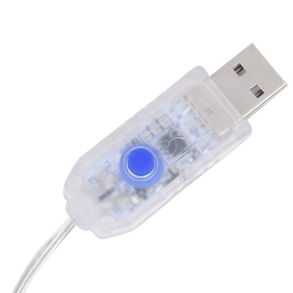 Коледна елха конус, 160 LED, закрито и открито, 78x120 см