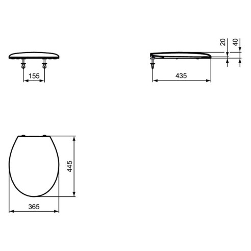 Тоалетна седалка с функция за плавно спускане SevaLoop Vidima - 2