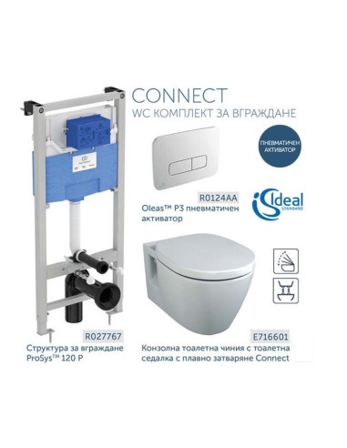WC комплект за вграждане Промо Connect Vidima - 1