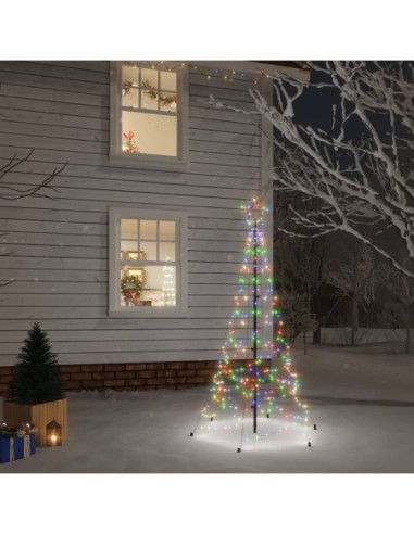Коледна елха с шип, многоцветна, 200 LED, 180 см