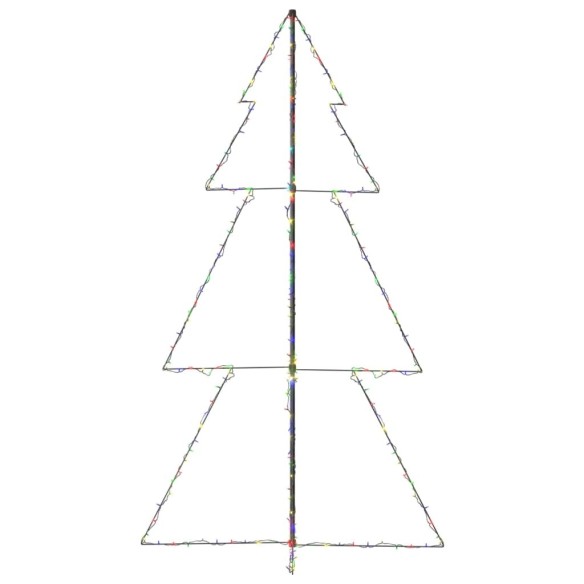 Коледна елха конус, 300 LED, закрито и открито, 120x220 см