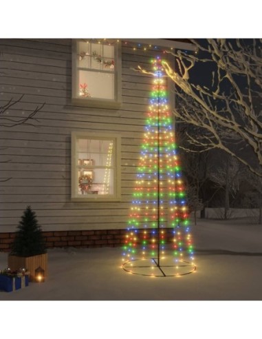 Конусовидна елха, многоцветна, 310 LED, 100x300 см