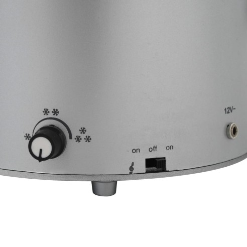 Коледна елха с валящ сняг и основа от чадър, бяла, 75 см