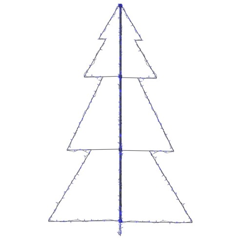 Коледна елха конус, 240 LED, за закрито и открито, 118x180 см