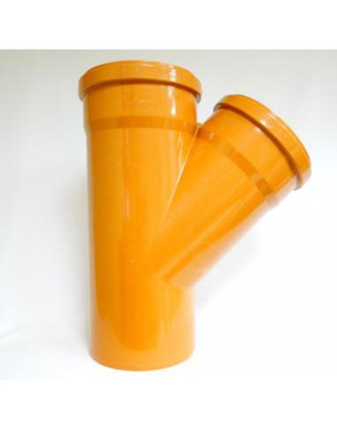 Оранжев PVC разклонител за канализация 45° ф315/315 мм Pestan - 1