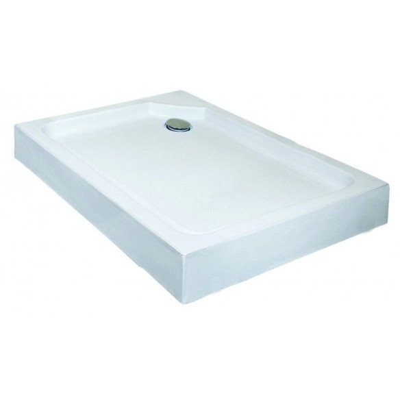 Акрилно поддушово корито 120х80см бяло INTER CERAMIC