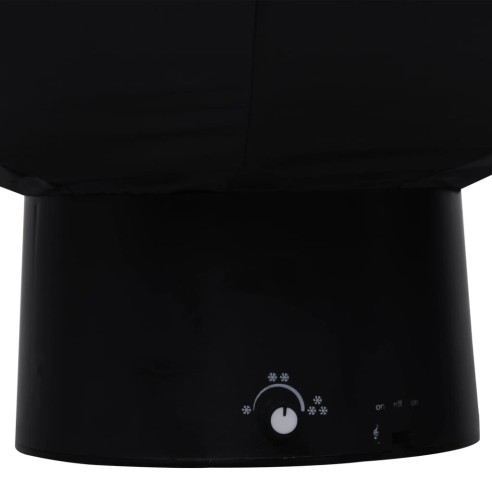 Коледна елха с валящ сняг и основа от чадър, черна, 75 см, PVC