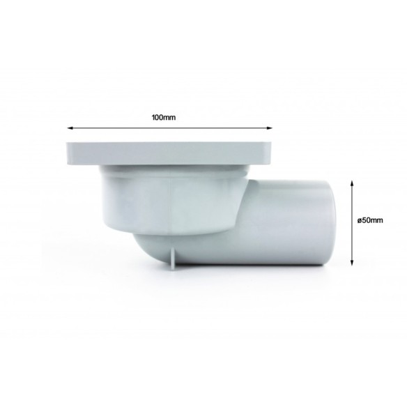 Подов лентов сифон 10х10х7см хром ICD 6414 C INTER CERAMIC