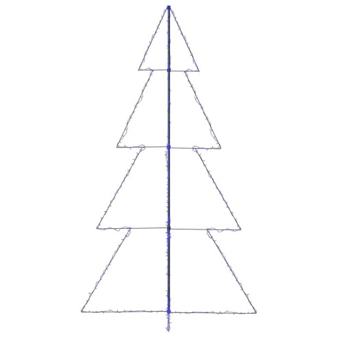 Коледна елха конус, 360 LED, закрито и открито, 143x250 см