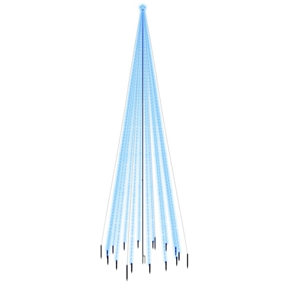 Коледна елха с шип, синя, 1134 LED, 800 см