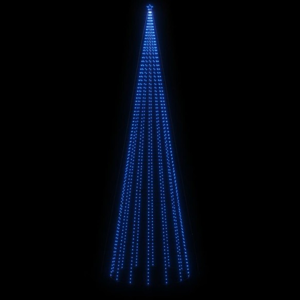 Коледна елха с шип, синя, 1134 LED, 800 см