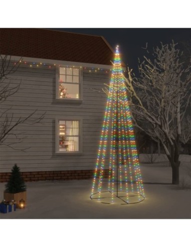 Конусовидна елха, многоцветна, 732 LED, 160x500 см