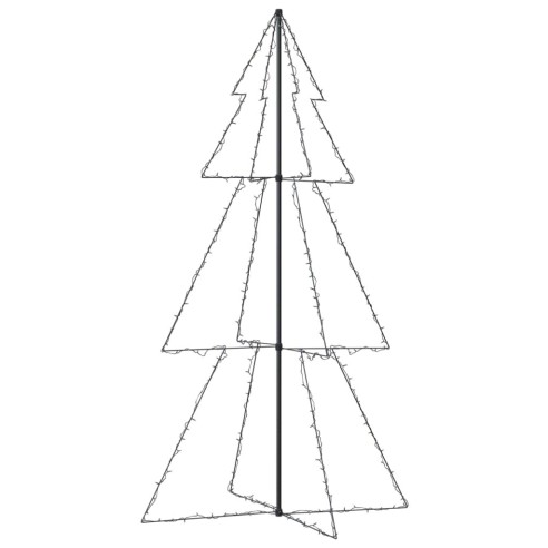 Коледна елха конус, 300 LED, закрито и открито, 120x220 см