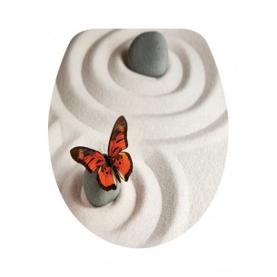 Тоалетна седалка 45.5х37.3см пеперуда INTER CERAMIC - 1