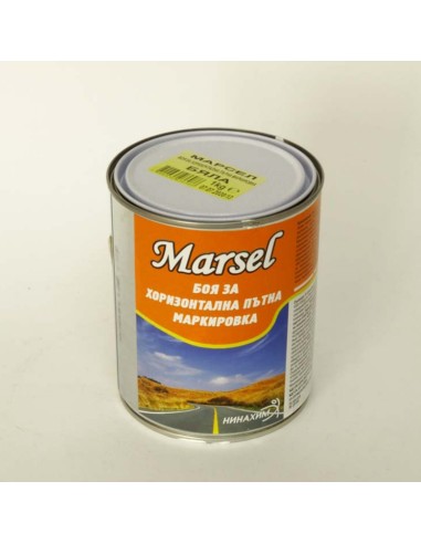 Жълта боя за хоризонтална пътна маркировка Marsel 1 кг Нинахим - 1
