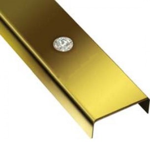 Декоративна лайстна 1.5x270 см златиста BRCL1520 TESAY ➤ топ цена ➤ dshome.bg