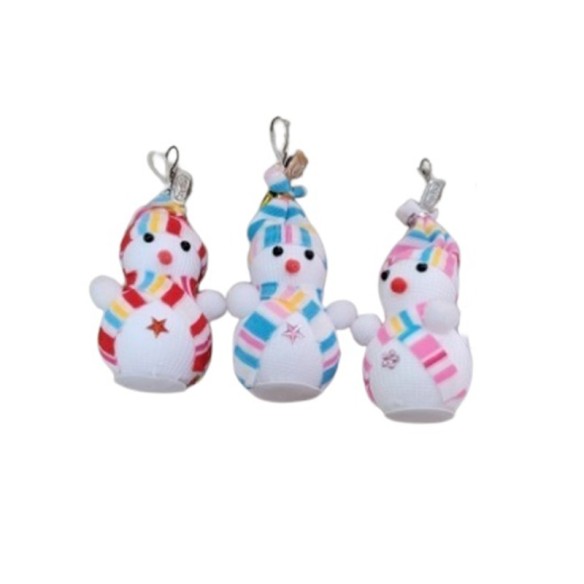 Декоративен снежен човек за елха 15 см ➤ топ цена ➤ dshome.bg