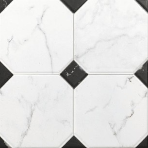 Подова плочка Betera Jet Blanco 33.3×33.3 - бял, черен- El Molino ➤ топ цена ➤ dshome.bg