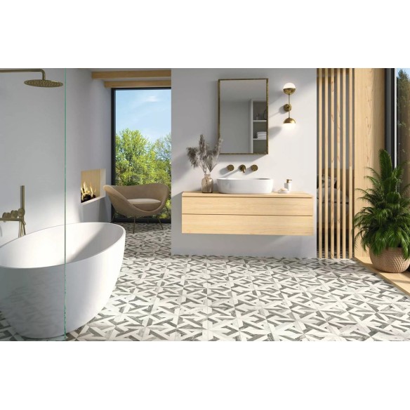 Гранитогрес Avalon 44.2×44.2 - бял, сив- Realonda ➤ топ цена ➤ dshome.bg