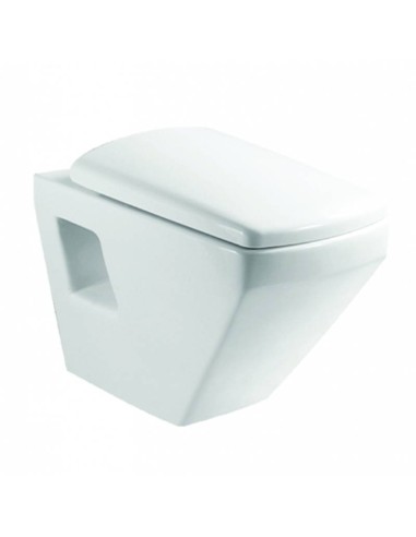 Стенна тоалетна чиния 53.5х34.4х36см бяла INTER CERAMIC - 1