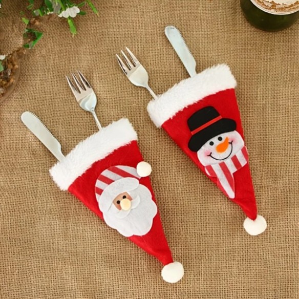 Коледно калъфче за прибори Шапка ➤ топ цена ➤ dshome.bg