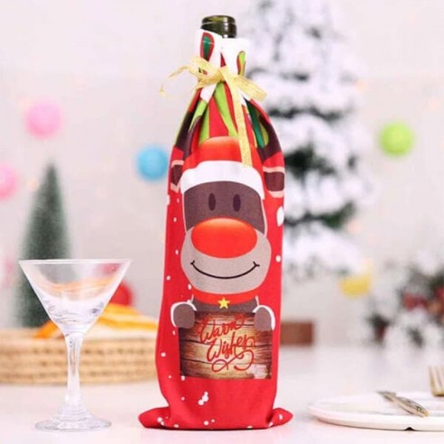 Коледно калъфче за бутилка ➤ топ цена ➤ dshome.bg