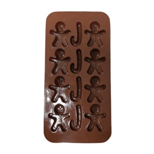 Силиконов молд Човече с 12 гнезда за коледни сладки ➤ топ цена ➤ dshome.bg