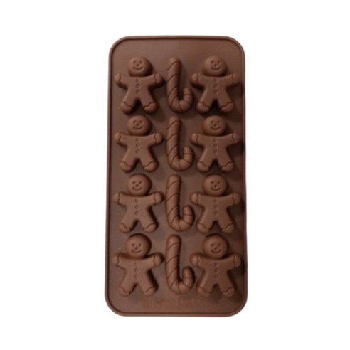 Силиконов молд Човече с 12 гнезда за коледни сладки ➤ топ цена ➤ dshome.bg