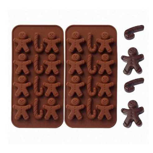 Силиконов молд Човече с 12 гнезда за коледни сладки ➤ топ цена ➤ dshome.bg