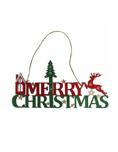 Висяща коледна украса с надпис Merry Christmas