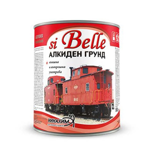 Алкиден грунд сив цвят Si Belle 3 кг Нинахим - 1