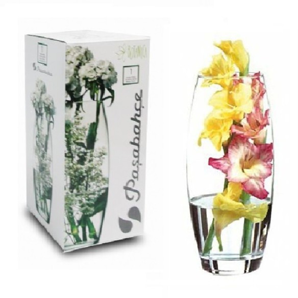 Тумбеста ваза 26 см Botanica PASABAHCE ➤ топ цена ➤ dshome.bg