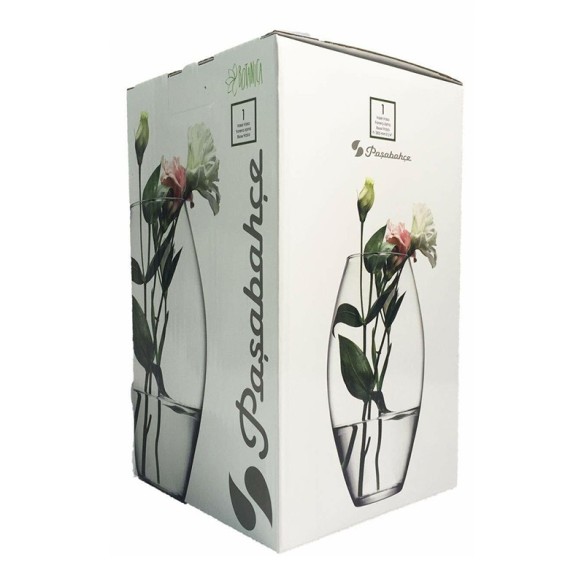 Тумбеста ваза 26 см Botanica PASABAHCE ➤ топ цена ➤ dshome.bg