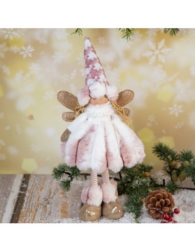 Коледен декоративен ангел прав 14x14x38 см