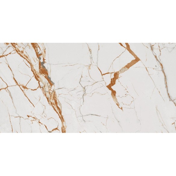 Гранитогрес Vanity White 60×120 см - Бял, златист - Prissmacer ➤ топ цена ➤ dshome.bg