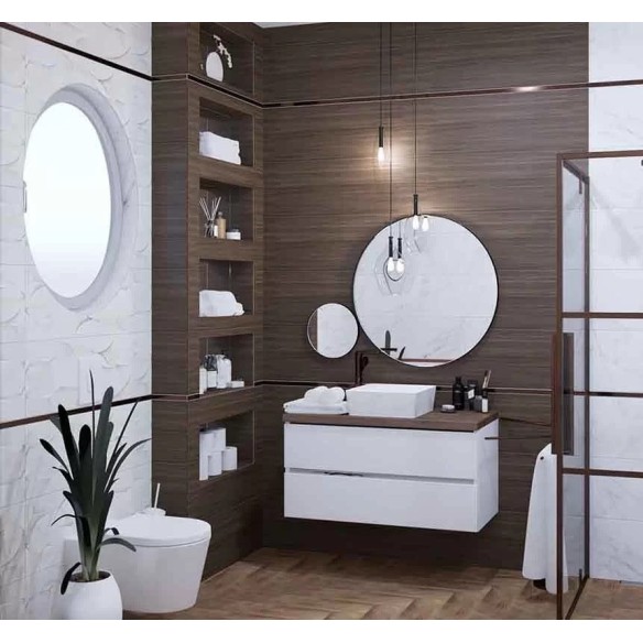 Гранитогрес Woodie Walnut 30x90 см - Кафяв - Etile ➤ топ цена ➤ dshome.bg