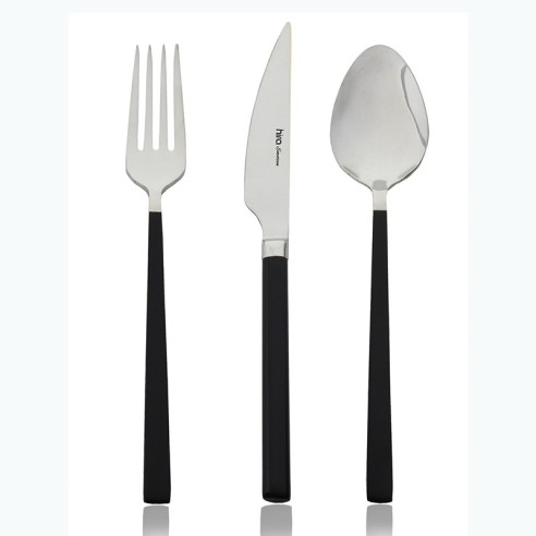 Комплект прибори 18 части Черна перла Cubuk HIRA ➤ топ цена ➤ dshome.bg