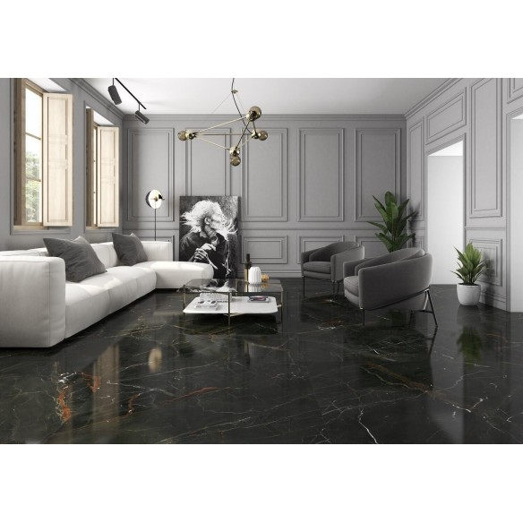 Гранитогрес Vanity Black 60x120 см - Черен - Prissmacer ➤ топ цена ➤ dshome.bg