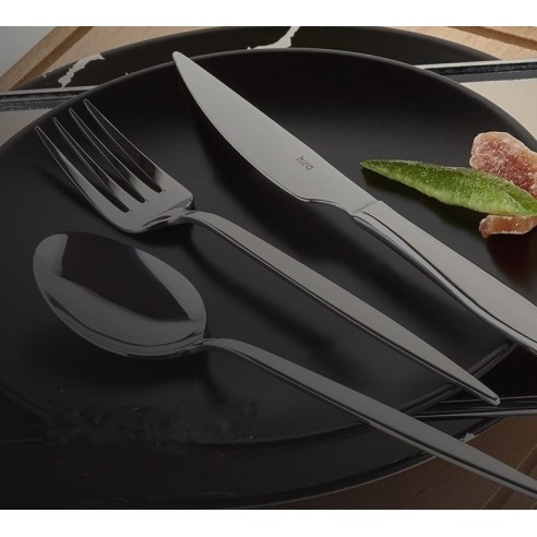 Комплект прибори 24 части Черен мат Istanbul HIRA ➤ топ цена ➤ dshome.bg