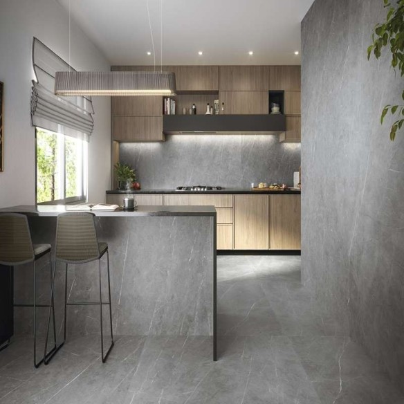 Гранитогрес Tessino Grey Natural Rect 60x120 см - Сив - Azulejos Benadresa ➤ топ цена ➤ dshome.bg
