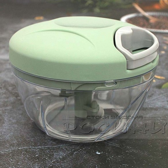 Ръчен чопър с въже и 3 ножа 500 мл ➤ топ цена ➤ dshome.bg