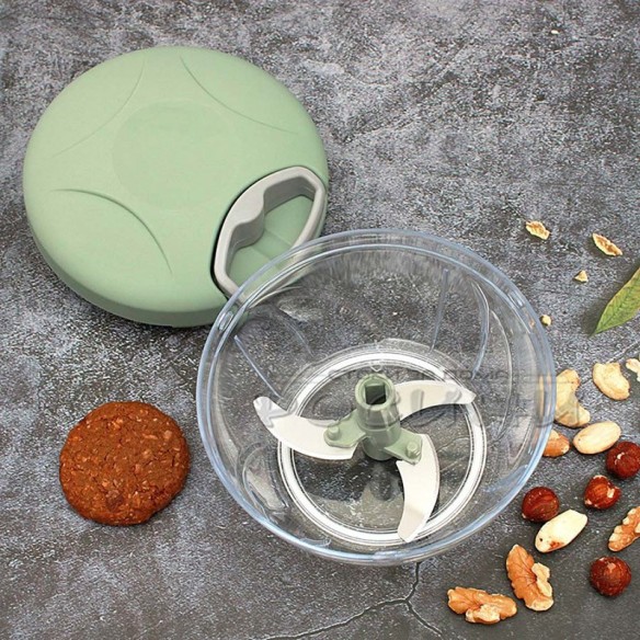 Ръчен чопър с въже и 3 ножа 500 мл ➤ топ цена ➤ dshome.bg