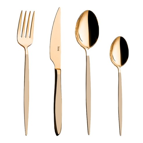 Комплект прибори 24 части Роза мат Istanbul HIRA ➤ топ цена ➤ dshome.bg