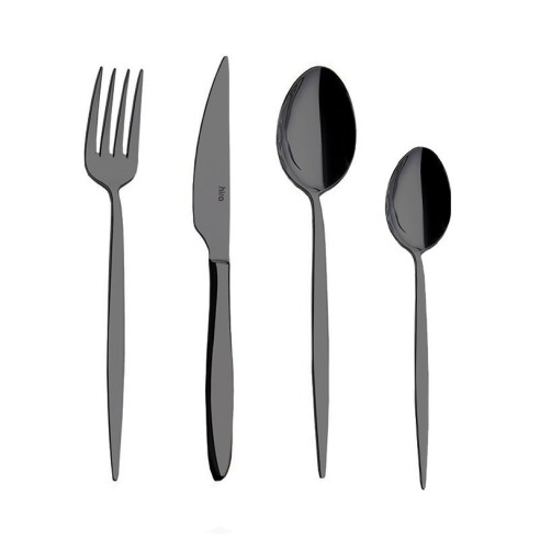 Комплект прибори 24 части Черен мат Istanbul HIRA ➤ топ цена ➤ dshome.bg