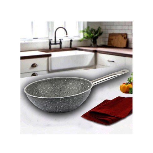 Уок тиган с гранитно покритие 26 см SN190 MENZIR ➤ топ цена ➤ dshome.bg