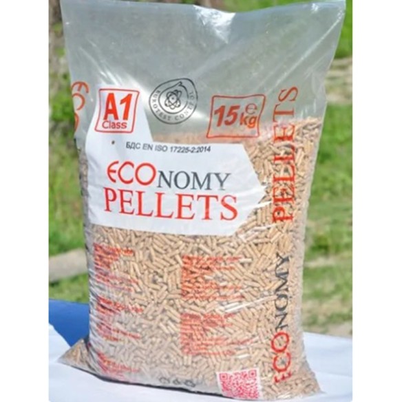 Пелети от акация, габър, бор 15 кг ECOnomy Pellets ➤ топ цена ➤ dshome.bg