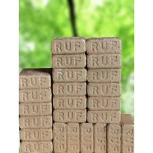 Екобрикети от 100% бук 10 кг RUF ➤ топ цена ➤ dshome.bg