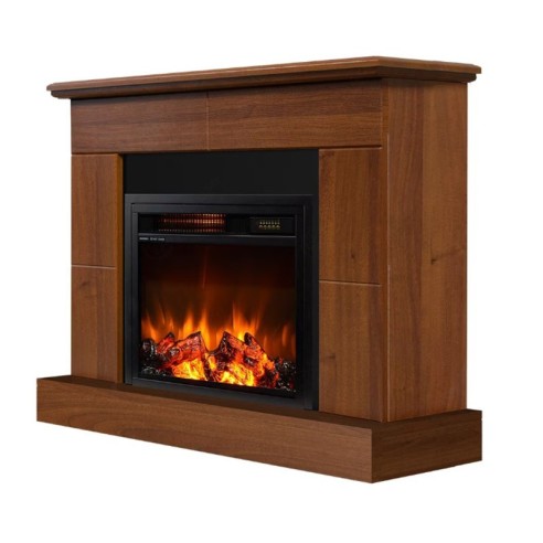 Електрическа камина Maxwell-17 & Dion-17 1200 W Светъл орех MASOMI ➤ топ цена ➤ dshome.bg