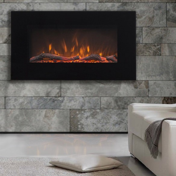 Стенна електрическа камина 1600 W Madrid 36" MASOMI ➤ топ цена ➤ dshome.bg
