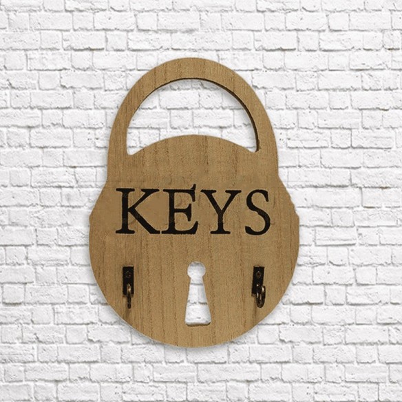 Дървена закачалка за ключове Keys ➤ топ цена ➤ dshome.bg